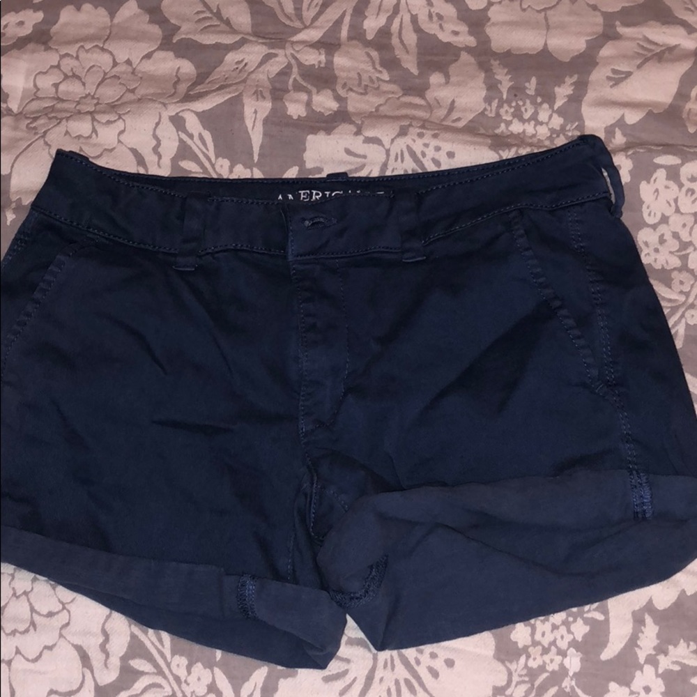 American Eagle Blue Midi Shorts